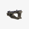 Metal gun stock on a white background