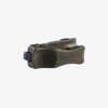 Black tactical gun grip on a white background