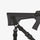 Black rifle with a sling on a white background