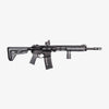 Black rifle on a white background