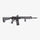 Black rifle on a white background