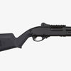 Black shotgun on a white background