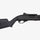 Black shotgun on a white background