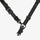 Black tactical sling strap on a white background