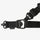 Black tactical belt with a buckle on a white background