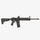 Black rifle on a white background