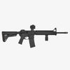 Black rifle on a white background