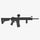 Black rifle on a white background
