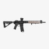 Black rifle on a white background