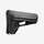 Black rifle stock on a white background