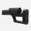 Black rifle stock on a white background