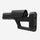 Black rifle stock on a white background
