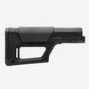 Black rifle stock on a white background