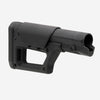 Black rifle stock on a white background