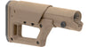 Tan rifle stock on a white background