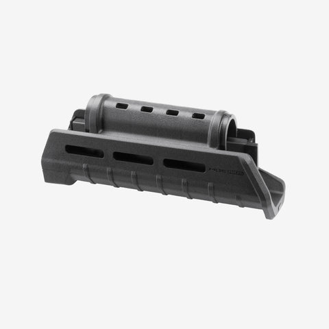 Black gun accessory on a white background
