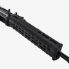 Black rifle stock on a white background