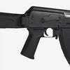 Black rifle on a white background