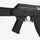 Black rifle on a white background