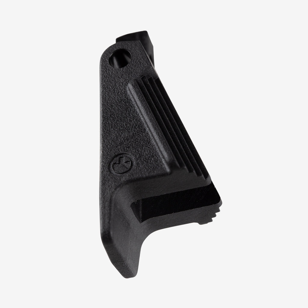 Black gun magazine on a white background