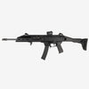 Black rifle on a white background