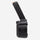 Black magazine for a firearm on a white background