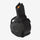 Black magazine for a firearm on a white background