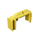 Yellow plastic tool on a white background