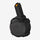 Black firearm magazine on a white background