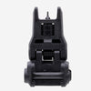 Black tactical gun sight on a white background