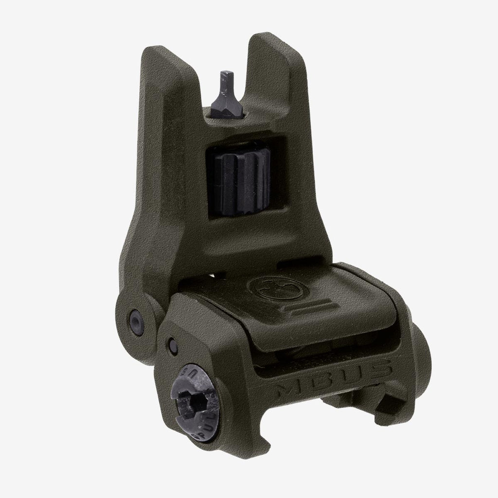 Green tactical sight on a white background