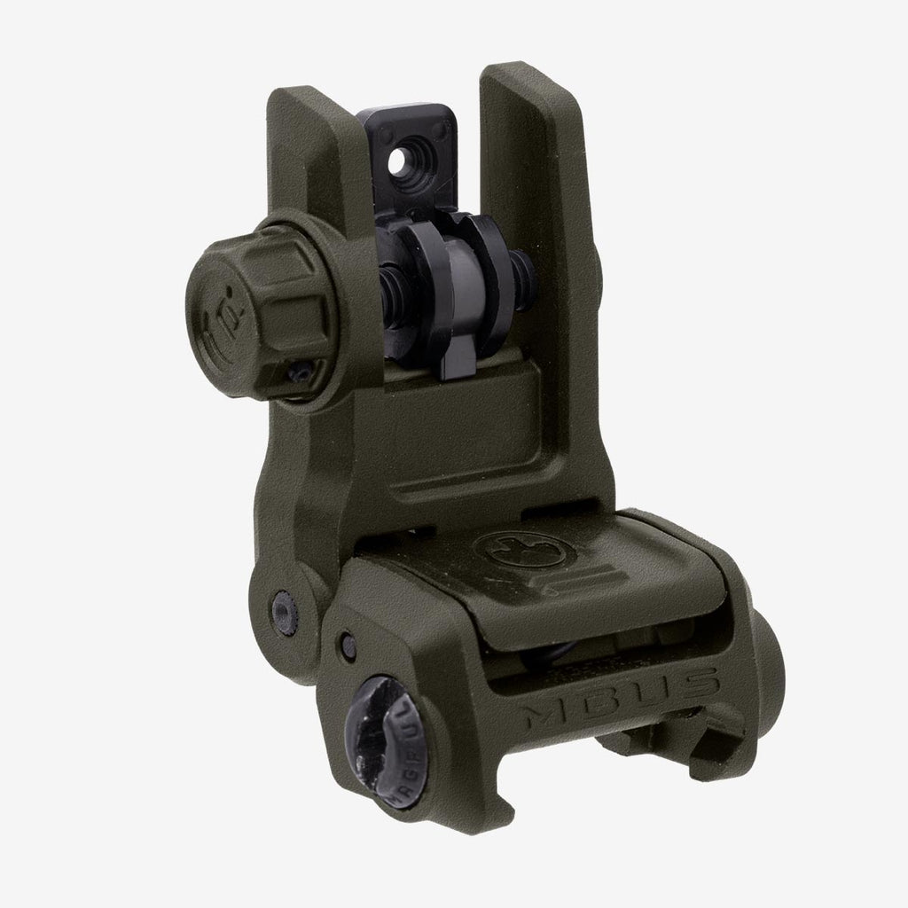 Green tactical sight on a white background