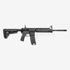 Black rifle on a white background