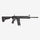 Black rifle on a white background