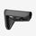 Black rifle stock on a white background
