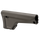 Gray rifle stock on a white background