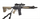 Rifles with scope on a white background