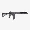 Black rifle on a white background