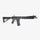 Black rifle on a white background