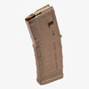 Brown rifle magazine on a white background