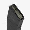 Black rifle magazine on a white background