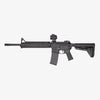 Black rifle on a white background