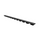 Black metal shelf on a white background