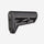 Black rifle stock on a white background