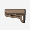 Brown rifle stock on a white background