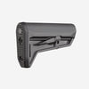 Black rifle stock on a white background