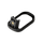 Black metal gun trigger on a white background