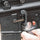 Close-up of a Ruger firearm with visible branding.