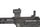 Close-up of a rifle with Primary Arms optics and branding on a white background