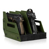 SAVIOR EQUIPMENT - Mobile Pistol Storage Rack w/ Handle - 4 Slots (RK-HAND-XFOUR)